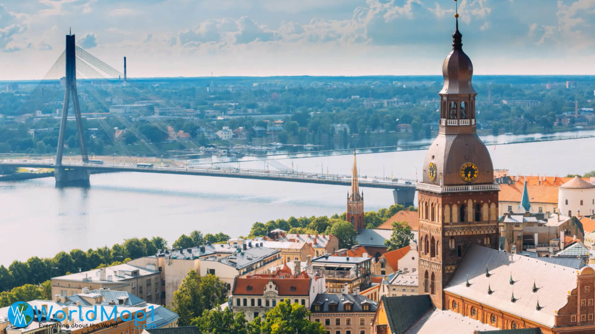 Hängebrücke in Riga